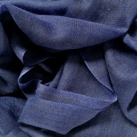 Lightweigth cashmere scarf dark blue